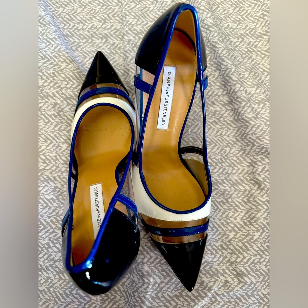 DVF High heel pumps PVC/leather 4.25 inchs 8.5M
